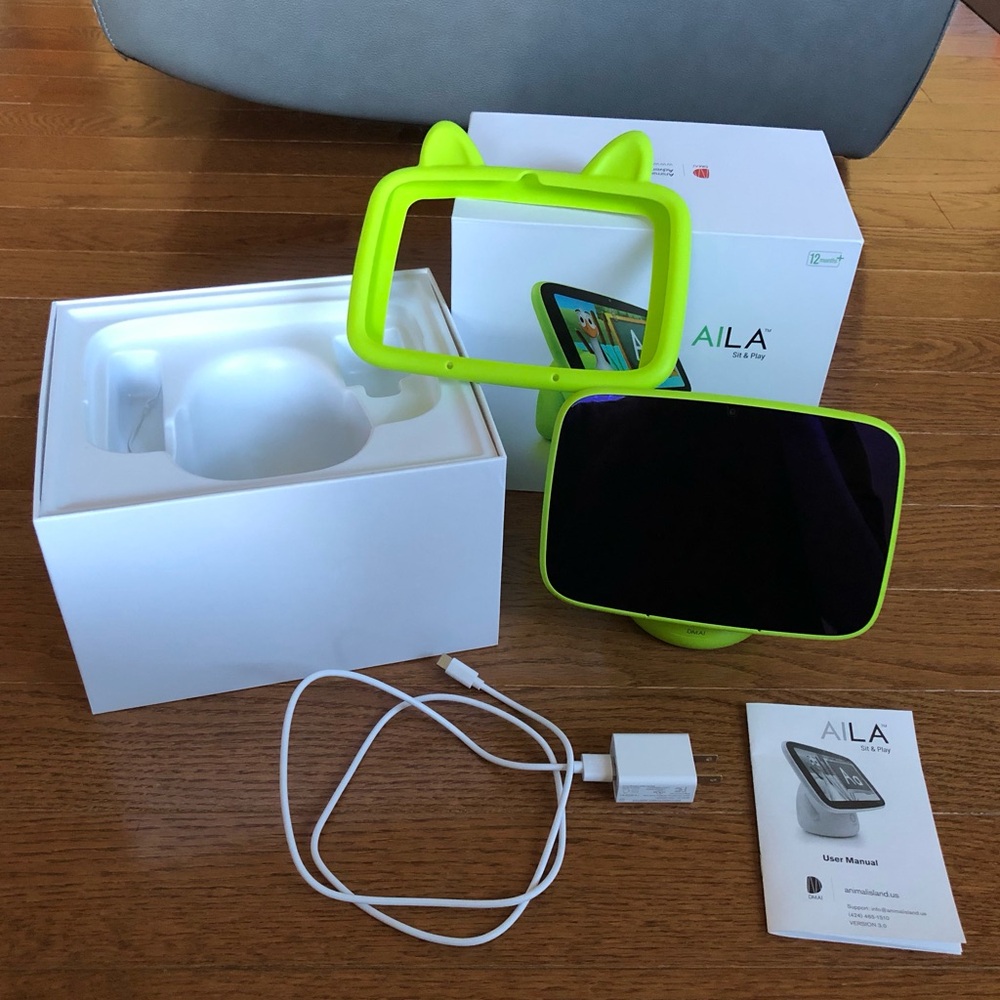 AILA Sit & Play Virtual Preschool Learning System w/ Protective Cuddle Case